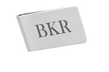 Money Clip Engraved With Initials - Groomsman Gift, Groom, Best Man, Valentines Day, Birthday Day, Father's Day