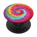 Tie Dye Pattern Rainbow, Colorful Design Modern, Art PopSockets Swappable PopGrip