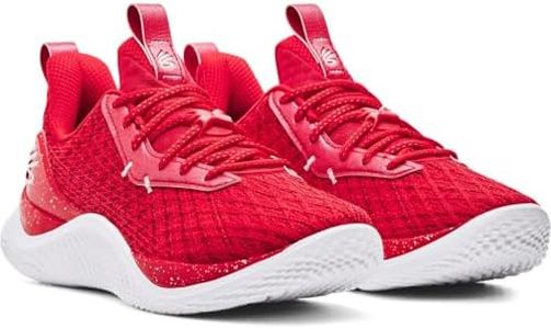 Under Armour Curry Flow 10 Team Adult Basketball Shoes Red-white