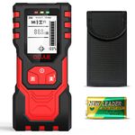 QLUUE Stud Finder, 5 in 1 Electronic Wall Scanner with Center Finding & Sound Warning, Beam Finder Stud Sensor for Wood/Beam/Joist/Pipe/AC Wire/Metal (9V Battery)