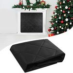 Magnetic Fireplace Blanket,Fireplace Insulation Cover Fireplace Blocker Blanket Fireplace Draft Cover with Magnet and Hook-and-Loop Fasteners for Summer Winter Stops Overnight Heat Loss Thickened