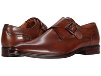 Florsheim Sorrento Plain Toe Single Monk Strap Mens Slip On, Cognac, 11
