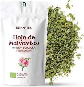 MALVAVISCO HOJAS INFUSIÓN Ecológica 100g (50 Tazas) | Hierba Cañamera Pura y Limpia REPLANTEA