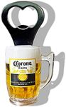 Magnetic Beer Bottle Opener Mug Shape Bottle Bar Refrigerator Decor Cool Unique Birthday Gifts Collection (Corona Extra)