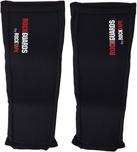 RockTape Rock Guards, Leg Compression Sleeves for Working Out and Injury Prevention, Protection Shin Guards (2 Sleeves), Small, Black