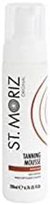 St Moriz Original Instant Tanning Mousse in Medium | Fast Drying Vegan Fake Tan Mousse | Instant Wash Off Guide Colour for a Medium Golden Glow | Dermatologically Tested | Cruelty Free | 200ml