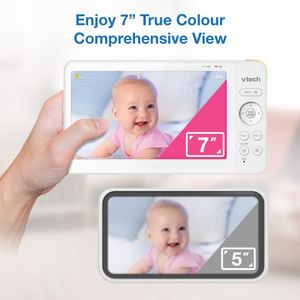VTech 7-Inch Baby Monitor – Video, Audio, Night Vision