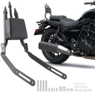 TQROBN Motorcycle Detachable Rear Sissy Bar, Passenger Backrest for Kawasaki Eliminator 450 500 2024-2026 (Black Trident)