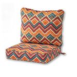 Greendale Home Fashions 2-Piece Outdoor Deep Seat Cushion Set, Aztec