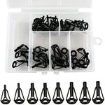 40 Pcs 8 Sizes Black Stainless Stee