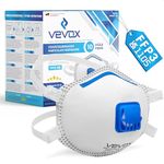 VEVOX® Respirators FFP3, FFP2 or FFP1 - sets of 5, 10, 20 or 5000 - with comfort sealing - respirator face mask ffp3/ffp2/ffp1 - valved facemasks - dust mask with valve