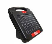 Solar Electric Fence Charger | Red Sizzle 3S | Solar Powered Electric Fence Energizer for Livestock or Keep Out Predators | 0.55 Joule | Powers Up to 3 Miles