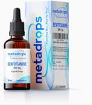 MetaDrops Benfotiamine 300 Mg in Liquid Form - Premium Supplement for Nerve Health, Energy, and Glucose Metabolism Support - 50ml Bottle Providing 100 Servings - Fast Absorption and Trusted Quality