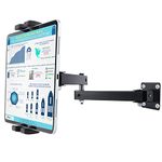 Mippko Foldable Tablet Wall Mount Holder,Multiple Angles Adjustment Extendable Articulating Aluminum Alloy Mount for 7~12.9 inch Tablets iPad/Nexus/LG G Pads/e-Reader/Switch