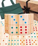 Jaques of London Wooden Giant Dominoes | Garden Games for Kids | Dominoes for Children | Outdoor Games | Since 1795…