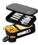 Umami Bento Lunch Box for Adults w/Utensils,Cute Microwave-Safe, Leak-Proof Adult Bento Box, All-in-One Meal Prep Compartment Lunch Containers for Adults, Bento Box Adult Lunch Box