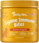 Zesty Paws Cat Allergy Relief - Anti Itch Supplement - Omega 3 Probiotics - Salmon Oil Digestive Health - Soft Chews for Skin & Seasonal Allergies - with Epicor Pets - Bacon - 60 Count