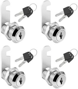 4pcs 16mmBloqueo de Leva, Cerradura de Armario Cerraduras para muebles Cerradura de Leva de con la llave para la caja del poste, armarios, gabinetes Fenglin-joy Briefkastenschloss Set
