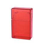 Cigarette Case Full Pack 20 pcs Regular/King Size Cigarettes 84mm Cigarettes Box Portable (Red)