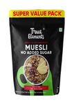 True Elements Muesli No Added Sugar 700g - High Protein | Sugar Free Muesli | Diet Food for Weight Management | Rich in Fibre | Breakfast Cereal with Millets