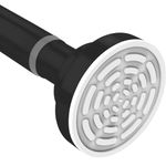 Story@Home Extendable Shower Curtain Rod, 125–225 CM Color: Matte Black Stainless-Steel Curtain Rod for Bathroom, Window & Door.