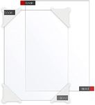 Enoin 2pcs 6 x 8 Inch Clear Acrylic/Plexiglass Sheet 0.118" 1/8 Inch Thick, Plastic Sheet Transparent Board Panel for Glass, DIY Project,Picture Frame,Paintings, Art Craft