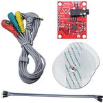 Youmile ECG Module AD8232 ECG Measurement Pulse Heart Rate Sensor Module Kit ECG Monitoring Sensor for Arduino with Dupont Cable