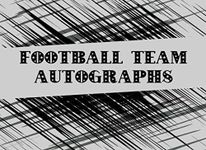 Football Team Autographs: Blank Unlined Memory Book