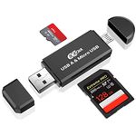 Micro USB OTG to USB 2.0 Adapter; SD/Micro SD Card Reader with standard USB Male & Micro USB Male Connector for Smartphones/Tablets with OTG Function