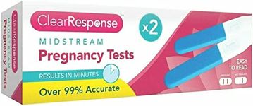 Clear Response midstream Pregnancy Test 2 Pack, 99% Accurate, Fater Than a Minute