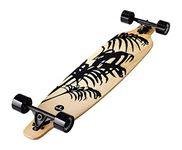 Ridge Skateboards Unisex's Twin Tip Longboard, Natural Wood/Black, 41" Monster, 5060427391391