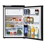 Igenix IG155B Freestanding Under Counter Fridge With 2 Adjustable Shelves, 1 Salad Drawer, 3 Door Shelves, Reversible Door, 95 Litre Capacity Fridge, 14 Litre Ice Box, 55 cm Wide, Black