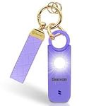 Geevon Rechargeable Personal Safety Alarm for Women, 135DB Loud Safe Sound Alarm Self Defense Siren with LED Strobe Light, Emergency Personal Alarm for Women, Men, Children, Elderly (Purple)