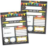 10 Chalk School Signs for Kids First Day of School Board for Kids, My First Day of School Sign for Kids First Day, Back to School Sign 1st Day of School Chalkboard Sign First Day of Kindergarten 8x10…