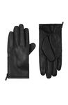 Calvin Klein mens Touchscreen Gloves, Black Zipper, Medium