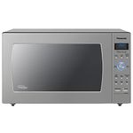 Panasonic Oven with Cyclonic Wave Inverter Technology, 1250W, 2.2 cu.ft. Countertop Microwave with Genius Sensor One-Touch Cooking – NN-SD975S (Stainless Steel/Silver), Stainless