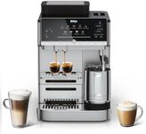 Ninja AutoBarista Automatic Espresso, Filter Coffee and Cold Brew Machine, 10 Drink Programs and 4 Milk Froth Presets, 340g Swappable Hopper, Dishwasher Safe Removable Parts, Silver AE1021UK