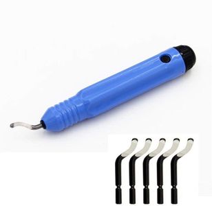 Swivel Head Deburring Tool - with Blade and 5 Free Blades,Removing Burr Tool for Aluminum,Copper,Brass,Plastics