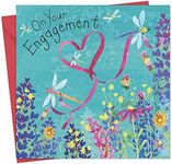 Twizler Engagement Card with Dragonflies - On Your Engagement Card - Engagement Card for Couples - Engagement Card for Friends - Happy Couple to Be Card - Nearly Married Card