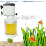 Jainsons Pet Products Sobo Submersible 4-in-1 Aquarium Internal Filter Aquarium Fish Tank Power Aquarium Filter Biological Filtration for Salt/Fresh Water (WP-1300A |4W |F.Max: 400L/H | 6 Inch)