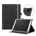 TOPCASE for 10 inch Universal Tablet Case Cover Fits Dragon Touch/Tianyida/ibowin/PRITOM/PADGENE/QIMAOO/TECLAST/Fusion5/Blackview/Bush/Alba/qunyiCO Tablet,Black