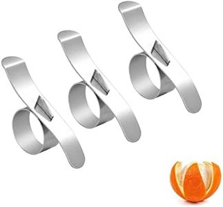 Orange peeler, citrus peel knife, 430 stainless steel ring orange peeler ring orange opener (2.36IN)