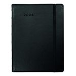 Filofax Weekly Planner, 12 Months, January to December, 2024, Twin-Wire Binding, Bilingual, 8.25" x 5.75", Black (C1851401-24)