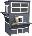 PawHut 3-Story Cat House Feral Cat