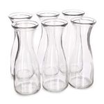 17 oz (500 ml) Glass Carafe Beverage Bottles, 6-pack - Water Pitchers, Wine Decanters, Mixed Drinks, Mimosas, Centerpieces, Arts & Crafts - Restaurant, Catering, Party, & Home Kitchen Supplies