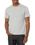 Brooks Brothers Men's Short Sleeve Cotton Crewneck Logo T-Shirt, Light Heather Grey, Medium