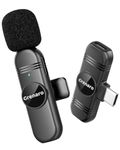 GRENARO Wireless Mic for Youtubers, Noise Cancellation Wireless Microphone for Video Recording, Live Streaming, Mic Wireless for Type-C Ports Devices, 30M Range (Singel Channel Type-C Port Version)