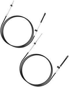 YUANTUO GEN 1 Boat Outboard Throttle and Shift Control Cables Fit for Mercury MerCruiser Quicksilver Marine Outboard, 33C Remote Cable Replacement CC17918, 600A Gen I Control System, 18ft, 2pcs