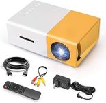 PIXILO Mini Projector 4K 1080P Home Theater Outdoor Movie Video Mini Projector with USB Interfaces and Remote Control, Compatible with Smartphone/Tablet/Laptop/TV Stick/USB Drive