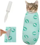 Supet Cat Wrap for Cutting Nails, 2025 Self-Adherent Cat Grooming Wrap, Anti-Escape Calming Cat Swaddle Wrap for Medicine, Nail Clipping, Teeth Brushing, Ear Cleaning